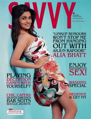 Alia Bhatt on The Cover of Savvy Magazine August 2013_.jpg Savvy Magazine Hot Stills